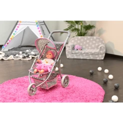 Knorr® Speelgoed Jogger Lio Poppenwagen - Ster Grijs -Little Wonders Verkoop knorr speelgoed jogger lio poppenwagen ster grijs a363085 1