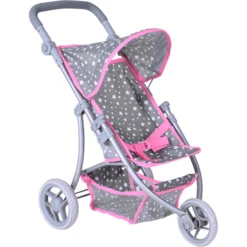 Knorr® Speelgoed Jogger Lio Poppenwagen - Ster Grijs -Little Wonders Verkoop knorr speelgoed jogger lio poppenwagen ster grijs a363085 2