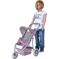 Knorr® Speelgoed Jogger Lio Poppenwagen - Ster Grijs -Little Wonders Verkoop knorr speelgoed jogger lio poppenwagen ster grijs a363085 3