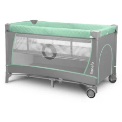 Lionelo Travel Cot Flower Turquoise -Little Wonders Verkoop lionelo travel cot flower turquoise a308757 3