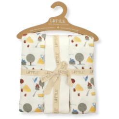 LITTLE Molle Doeken 3-pack Biologisch Tuinzicht Uit White -Little Wonders Verkoop little molle doeken 3 pack biologisch tuinzicht uit white a329263 2