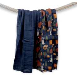 LITTLE Puckdoekjes 2 Stuk Organisch Forest Blauw-grijs -Little Wonders Verkoop little puckdoekjes 2 stuk organisch forest blauw grijs a329252 3