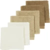 MEYCO Burfdoekjes Set Van 6 Wit/beige/bruin -Little Wonders Verkoop meyco burfdoekjes set van 6 wit beige bruin a384810