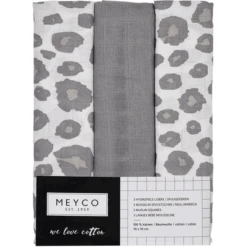 Meyco Gaasluiers 3-Pack Panter Neutraal/Grijs 70 X 70 Cm 11 Meyco Gaasluiers 3-Pack Panter Neutraal/Grijs 70 X 70 Cm -Little Wonders Verkoop meyco gaasluiers 3 pack panter neutraal grijs 70 x 70 cm a353086 4
