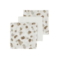 Meyco Muslin Burp Cloths 3-Pack Mini Vlekken Neutraal