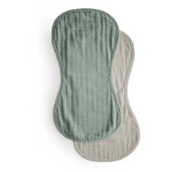 Mushie Burp Doekje Mousseline Roman Green /Mist 2-pack -Little Wonders Verkoop mushie burp doekje mousseline roman green mist 2 pack a401192 4