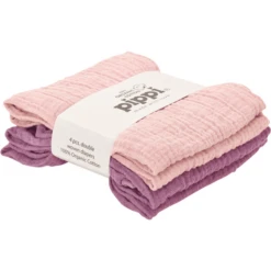 Pippi Mousseline Doeken 4-pack Pale Mauve