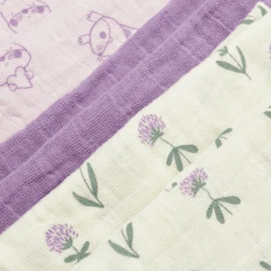 Pippi Mousseline Doeken Set Van 6 Orkide -Little Wonders Verkoop pippi mousseline doeken set van 6 orkide a389404 2