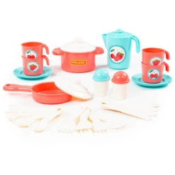 POLESIE ® Keukenset Anastasia, Turquoise (4 Personen) -Little Wonders Verkoop polesie keukenset anastasia turquoise 4 personen a298834 4