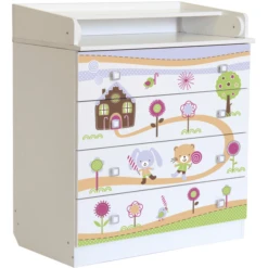 Polini Kinderen Babyverkleedtoestel Simple 1580 Wit Met Peperkoekhuisje -Little Wonders Verkoop polini kinderen babyverkleedtoestel simple 1580 wit met peperkoekhuisje a266955 4