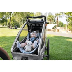 Qeridoo ® Kinderzitje Lichtgrijs Voor Kinderfietskarren -Little Wonders Verkoop qeridoo kinderzitje lichtgrijs voor kinderfietskarren a304860 4