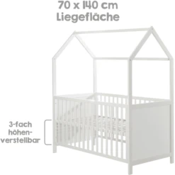 Roba House Bed 70 X 140 Cm Taupe -Little Wonders Verkoop roba house bed 70 x 140 cm taupe a307700 3