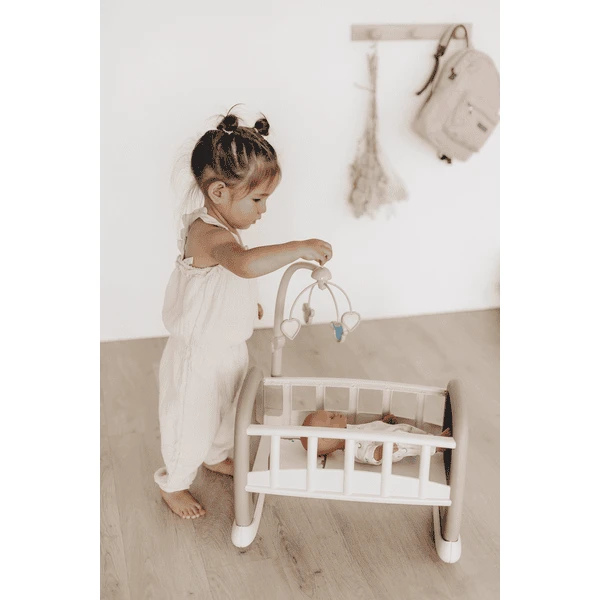 Smoby Baby Nurse Poppenwieg Met Mobiel 4 Smoby Baby Nurse Poppenwieg Met Mobiel - Afbeelding 2