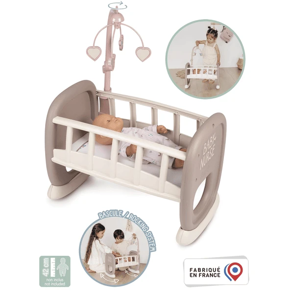 Smoby Baby Nurse Poppenwieg Met Mobiel 7 Smoby Baby Nurse Poppenwieg Met Mobiel - Afbeelding 5