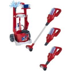 Theo Klein Vileda Bezemwagen Met Up Right Stofzuiger -Little Wonders Verkoop theo klein vileda bezemwagen met up right stofzuiger a311409 3