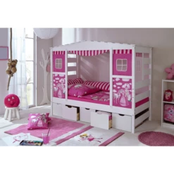 TiCAA Bed Horse Roze Var 2 Met Vijf Lades -Little Wonders Verkoop ticaa bed horse roze var 2 met vijf lades a227133 3