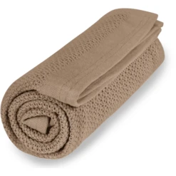 VINTER& BLOOM Soft Grid GOTS Deken Almond Beige -Little Wonders Verkoop vinter bloom soft grid gots deken almond beige a303716 4