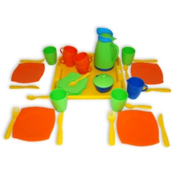 Little Wonders Verkoop -Little Wonders Verkoop wader servies op dienblad 34 delig a135109 1